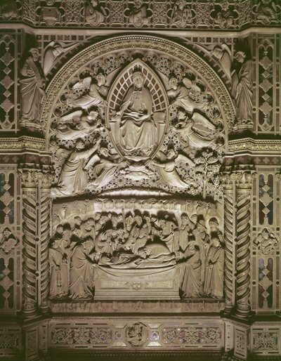 Dood en tenhemelopneming van de Maagd, 1349-59 door Andrea di Cione Orcagna